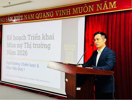 VAMC đẩy mạnh công tác mua nợ theo giá trị thị trường, đồng hành cùng các Tổ chức tín dụng (TCTD) xử lý nợ xấu năm 2026