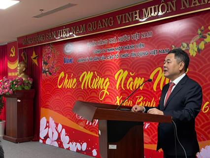 Phó Thống đốc Nguyễn Ngọc Cảnh gặp mặt, chúc tết cán bộ, người lao động VAMC nhân dịp Xuân Bính Ngọ